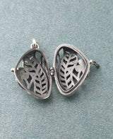 Aromatherapy Jewelry – Pure Silver Luck & Prosperity Silver Cage Pendant / Locket with choice of aromatherapy (Joy, Grounding, Love) (6980865753293)
