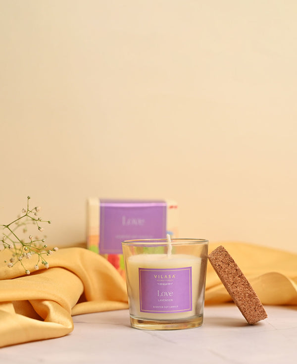 LOVE  - SOY WAX SCENTED CANDLE (7098222215373)