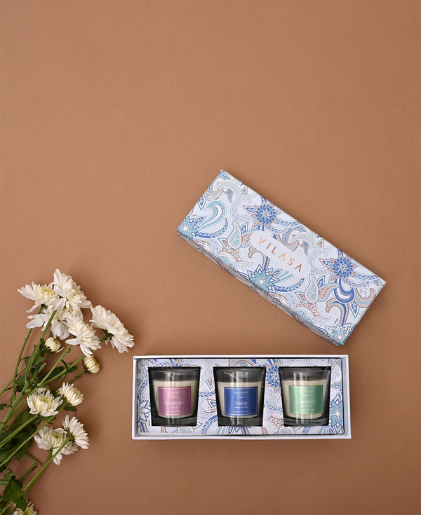 PACK OF THREE - SCENTED SOY WAX CANDLES (7098230112461)